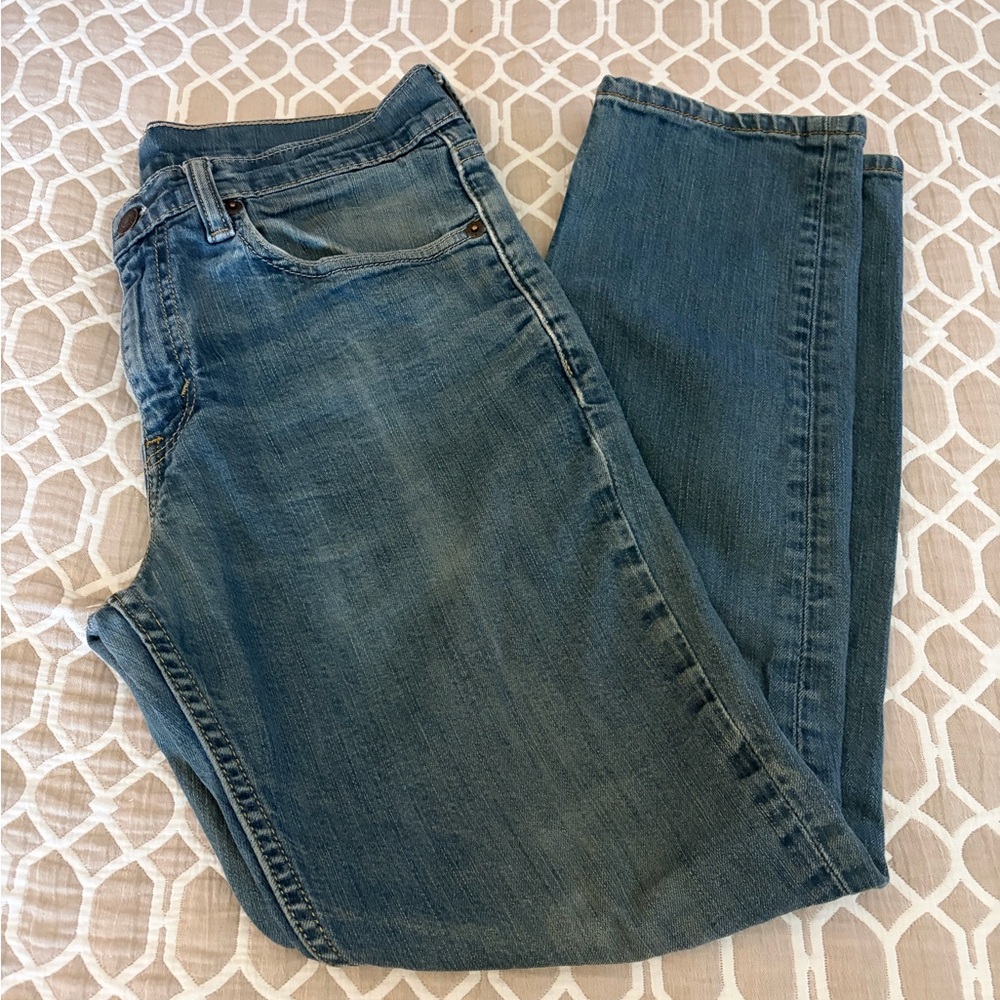 Levi's Blue Denim Jeans with Brown Label